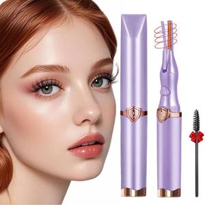 lot 20283 image: Heated Eyelash Curler - 2-in-1 Clip-Type Design, 3 Temperature Modes, USB Rechargeable Electric Eyelash Curler, Natural Curling 24H Long-Lasting Curl, Gift for Women & Girls, Purple EB