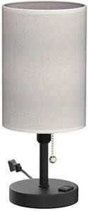 lot 18070 image: Modern Table Lamp with Frosted Glass Shade