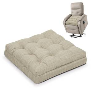 lot 1974 image: Shinnwa Memory Foam Recliner Cushion for Elderly, Dual-Layer Foam Chair Pad, Patented Design Extra Large Seat Cushion for Couch, Armchair, Wicker Chairs, Floor, 20 � 20 � 5in, Beige