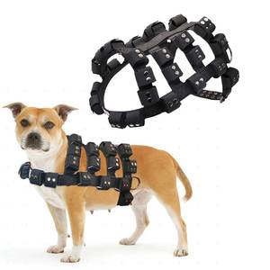 lot 1981 image: Dog Harness for Small Medium Large Dogs No Pull, Dog Weighted Vest, Tactical Dog Harness for Pit Bulls with Pockets (Adjustable Weight) - Weight Loss, Exercise, Walking, Muscle