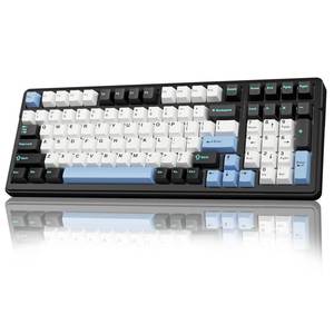 lot 1985 image: AULA F99 Wireless Mechanical Keyboard,Tri-Mode BT5.02.4GHzUSB-C Hot Swappable Custom Keyboard,Pre-lubed Linear Switches,RGB Backlit Gaming Keyboards for PCTabletXboxPS4PS5