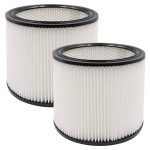 lot 1991 image: 2 Pack Replacement Cartridge Filter Fit for shopvac 90304, 90350, 90333,903-04-00, 9030400,5 Gallon Up WetDry Vacuum Cleaners