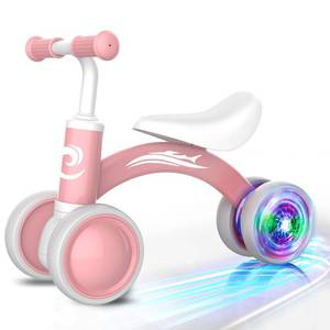 lot 1997 image: Colorful Lighting Baby Balance Bike Toys for 1 Year Old Girl Gifts, 10-36 Month Toddler Balance Bike, No Pedal 4 Silence Wheels & Soft Seat Pre-School First Riding on Toys, 1st Birthday Gifts.