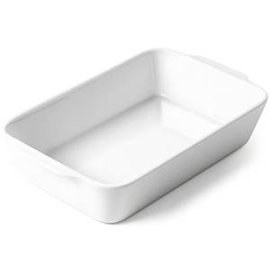 lot 1998 image: HOMBENE 1.2 QT White Casserole Dish,Small Ceramic Baking Dish, Lasagna Pan for Oven, Bakeware for Baking, Microwave Oven Safe, Kitchen Decor, Dinner Party (5.9 x 10.2)