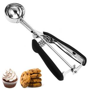 lot 2067 image: Cookie Scoop, Ice Cream Scoop, Medium Cookie Scoops for Baking, 188 Stainless Steel Cookie Scooper for Baking, Ice Cream Scooper with Trigger Release, Cookie Dough Scoop with Non-slip Grip (M)����