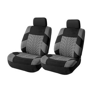 lot 2120 image: Car Seat Covers for Front Seats, Breathable Waterproof Polyester Vehicle Seat Protectors, Anti-Slip Split Auto Cushion Cover, Driver Interior Accessories for Most Cars, Trucks, SUV, Van (Gray)