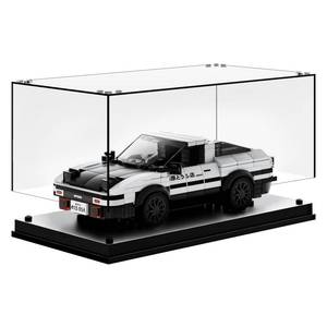 lot 2147 image: Model Car Display Case, Acrylic Showcase for Speed Champion, Parking Garage Compatible Toy Models Blocks, Dustproof with Light (7.6 x 3.7 x 3.3 Inches, Case Only)