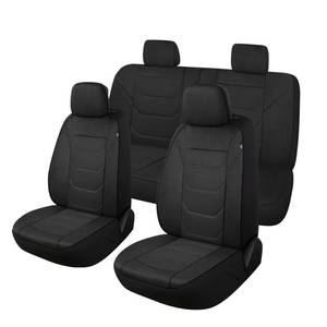 lot 3434 image: Pariiaotin 3D Air Mesh Car Seat Cover Full Sets Washable and Breathable Premium Cloth Automotive Vehicle Seat Covers for Cars Interior, Universal Fit for Most Cars, Sedan, Truck, SUV(Black)