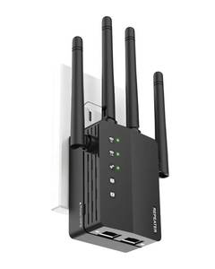 12880 Sq.Ft WiFi Extender Signal Booster, 1200Mbps WiFi Repeater, 105-Device Support, Simple Install, WiFi Extender with Wide Compatibility