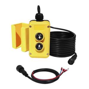 lot 4050 image: 3 Wire Dump Trailer Remote Control Switch for 12V DC Single Acting Hydraulic Pump Power Supply Unit Dump Trailer Fit for Lift Unloading