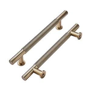 lot 4053 image: khtumeware 10 Pack 8 Inch(203mm) Drawer Handles Knurled Antique Champagne Bronze Cabinet Pulls Drawer Pulls Kitchen Hardware Kitchen Handles for Cabinets Cupboard Handles