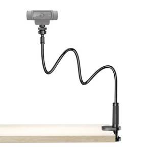 lot 4083 image: Flexible Webcam Stand Mount for Desk, Gooseneck Webcam Tripod with Clamp, Desktop Phone Holder & Table Top Tripod Compatible with Action Camera Gopro C922 C930e C920S C920 C615 C960 C920x Brio