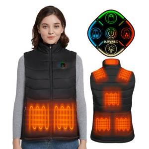 lot 4091 image: KOVNLO Womens Heated Vest, 5 in 1 Smart Controller, Lights-out Design, Electric Heated Jackets (Battery Pack Not Included)
