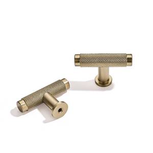 lot 4107 image: khtumeware 10 Pack Champagne Bronze Knurled Cabinet Pulls 1.97 Inch Center to Center Cabinet Pulls Drawer Pulls Kitchen Hardware Kitchen Handles for Cabinets Cupboard Handles