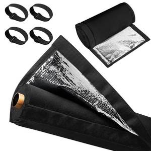 lot 4123 image: 3-Layer HVAC Copper Pipe Insulation Cover, 72x10.2 Inch 600D Oxford Fabric Outdoor AC Pipe Cover for Mini Split and Central Air Conditioner, Flexible Pipe Protection(Black)