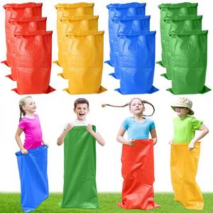 lot 4127 image: 12PCS Potato Sack Race Bags, Large Size Race Bag for Family Game, Outdoor Games Sack Race Bags for Adults and Kids,Bean Bag Game Set Outside Yard Games