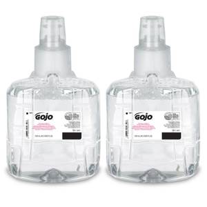 lot 4129 image: GOJO Clear & Mild Foam Handwash, EcoLogo Certified, 1200 mL Foam Hand Soap Refill LTX-12 Touch-Free Dispenser (Pack of 2) - 1911-02