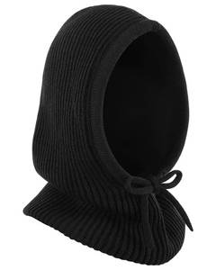lot 4153 image: Winter Balaclava Hat for Men Women,Windproof Blend Hooded Scarf Hat Warm Fleece Lined Neck Gaiter Beanie Cap for Cold Weather Black
