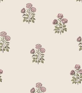 lot 4161 image: LUKUUI Vintage Floral Peel and Stick Wallpaper Retro Rose Flower Contact Paper for Cabinets Self Adheisve Floral Wallpaper for Bedroom Accent Wall Cabinets Drawers Gilrs Room - 17.3���78.7��
