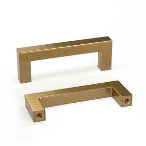 lot 4164 image: Goldenwarm 10 Pack Champagne Bronze Cabinet Pulls Gold Cabinet Handles 2-12 Inch Champagne Gold Drawer Pulls Brushed Bronze Drawer Handles Kitchen Square Hardware for Bathroom Dresser