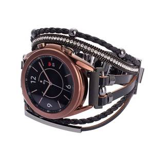 lot 4180 image: KONAFEI Compatible with Samsung Galaxy Watch 7FE6543 Band40mm 44mmActive 2Galaxy Watch 5 ProWatch 7&6&4 Classic 43mm47mm42mm46mmGarmin Venu, 20mm Leather Boho Bracelet Jewelry Strap for Women