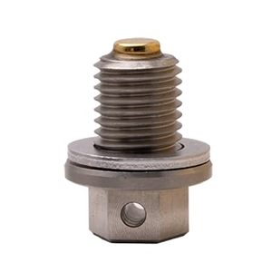 lot 4189 image: GoldPlug Made in USA  Stainless Magnetic Drain Plug  Fits All Honda Motorcycles  M12x1.5  MP01T  Reduced Hex Head  Includes SW03 Washer 