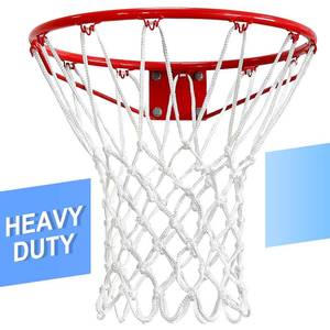 lot 4210 image: LAO XUE Basketball Net Outdoor,(7.16 oz) 12 Loops Professional Heavy Duty Basketball Net Replacement,All Weather Anti Whip, Suitable for Outdoor Standard 12 Loops Basketball Hoop