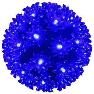 lot 5472 image: Christmas Lighted Ball 7 Outdoor Hanging Sphere Lights Orb 100 LED Blue Starlight Sphere for Tree, Porch, Gazebo, Bedroom Decorations