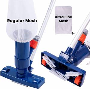 lot 5490 image: Upgraded Swimming Pool Spa Jet Vacuum Cleaner with Brush & 56 Pole,for Above GroundInflatable Pool,Hot Tub,Pond, Spa, Lake and Fountain