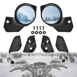 lot 6036 image: SAUTVS Adjustable Handguard Rearview Side Mirrors for Ski-Doo, Handlebar Wind Deflector Hand Guard Convex View Mirror Kit for Ski-Doo REV Neo XS XM XP XR XU Accessories (2PCS, Replace #��860200893)