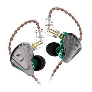 lot 6073 image: in-Ear Monitors,��KZ ZSX 1DD5BA Hybrid HiFi Stereo Noise Isolating Sport IEM EarphonesEarbudsHeadphones with Detachable Cable (Without MIC, Cyan)