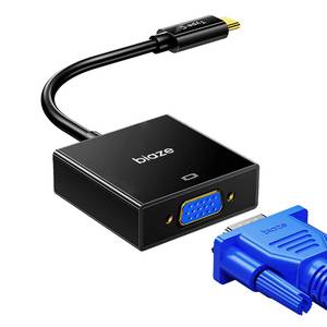 lot 6097 image: biaze USB C to VGA Adapter, Plug��and��Play Type C to VGA Converter for Phone, Laptops & PC �� 1080p60Hz Video Output to TVProjector