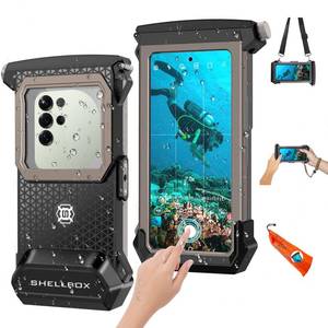 lot 6105 image: Saupsitnz 2026 Diving Snorkeling Phone Case for iPhone 17161514131211 Pro MaxXSX Samsung Galaxy S26S25S24 Professional Scuba Dive Waterproof Underwater Photo Video Cover (5TH Gen, Black-)