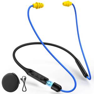 lot 6131 image: Bluetooth 6.0 Earplug Headphones with 40H Playtime & OSHA Compliant 29dB Noise Reduction Hearing Protection, Rechargeable Wireless Neckband Earbuds wMic, IPX6 Waterproof for Construction, Workshop
