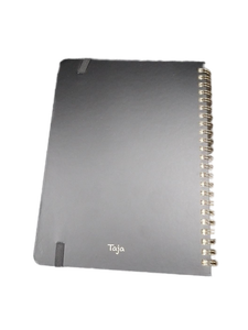 lot 6150 image: Toja Spiral Bound Black Notebook