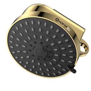 lot 9720 image: High Flow Filtered Shower Head, HOPOPRO 5 Modes High Pressure Fixed Showerhead with Filter, 2-In-1 Shower Head Filter for Hard Water, Remove 99% Chlorine, Improves Skin Hair Condition (6 Inch Gold)
