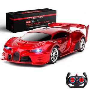 lot 10385 image: KULARIWORLD Remote Control Car Rechargeable High Speed 118 RC Cars Toys for Boys Girls Vehicle Racing Hobby with Headlight Christmas Birthday Gifts for Kids (Red)