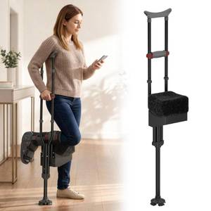 lot 10387 image: Knee Crutch with Adjustable Safety Kneepad  Non-Slip Mobility Aid for Left or Right Leg  Comfortable Peg Leg Alternative for Foot & Ankle Surgery Recovery, Leg Injury Support