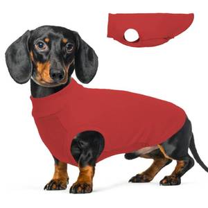 lot 10416 image: Dog Fleece Vest -Red,XL - Pullover Lightweight Sweater  Warm and Stretchable Medium Dogs Sweatshirt,Winter Soft Jacket for Holiday Clothing,Schnauzer