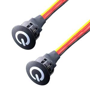 lot 10421 image: Led Dimmer Switch Dc 12v Touch Sensor Dimmer Switches for Led Lights OnOff Stepless Dc 3.7v-12v Desk Lamp Strip Brightness Controller Switch for 10mm0.39 Mounting Hole 2pack Black
