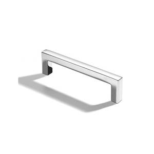 lot 10431 image: khtumeware 2 Pack 4 inch(102mm) Hole Center Vibrant Polished Chrome Cabinet Pulls Solid Heavy-Duty Square Cabinet Handles Drawer Pulls Kitchen Cabinet Hardware Kitchen Handle