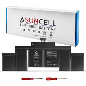 lot 10441 image: ASUNCELL A1398 Laptop Battery Replacement, EMC 2745 2881 2909 2910, fits A1494 A1618, Compatible with MacBook Pro 15 inch Retina (Late 2013 Mid 2014 Early 2015) 11.36V99.5Wh