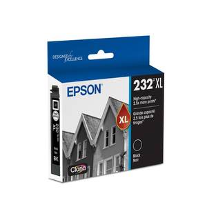 lot 10453 image: EPSON 232 Claria Ink High Capacity Black Cartridge (T232XL120-S) Works with WorkForce WF-2930 ,2950 and Expression XP-4200, 4205