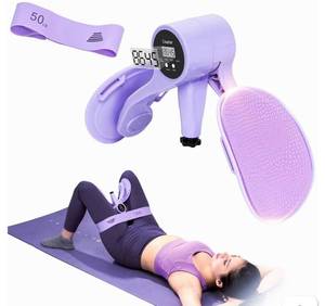 lot 11860 image: ZADBP Thigh Trainer 2026 Upgraded, 12-80LB Thigh Exerciser, LED Pelvic Floor Exercise Devices, 360° Inner Thigh Exerciser, Thigh Hip Trainer Kegel Excerciser with 50LB Resistance Band