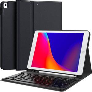 lot 11862 image: CHESONA Keyboard Case for iPad 9th Generation 2021 10.2 Inch, Detachable Wireless with Pencil Holder Stand Folio Keyboard Cover for iPad 9th Gen8th Gen7th Gen 10.2 (Black)