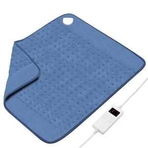 lot 11867 image: Electric Heating Pad for Neck and Shoulder and Back Muscle Pain Relief, 20x24 Large Heating Pad 6 Heat Settings Heat pad Christma s Gifts for Men (Blue)