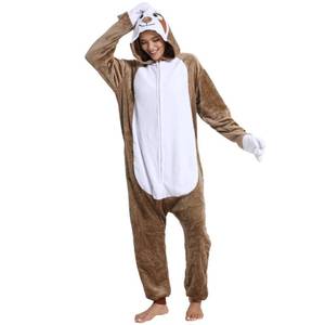 lot 11875 image: Hundredmore Unisex Adult Animal Onesie Pajamas, Men Women One Piece Cartoon Sloth Halloween Costume