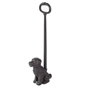 lot 11924 image: Sungmor Cast Iron Dog Door Stop with Handle �� Heavy Duty Decorative Vintage Doorstop, 19.4 Tall Rustic Animal Door Holder, Antique Farmhouse Home D�cor for Entryway, Office, or Yard (Missing A Piece)