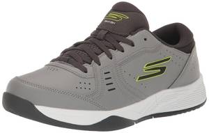 lot 11942 image: Skechers Mens Viper Court Smash Pickleball Sneaker, GreyLime, 12.5