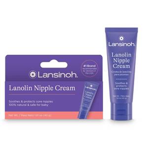 lot 12220 image: Lansinoh Lanolin Nipple Cream Safe for Breastfeeding Baby, 100% Natural Nipple Butter, Breastfeeding Essentials for Postpartum Moms, 1.41 Ounces